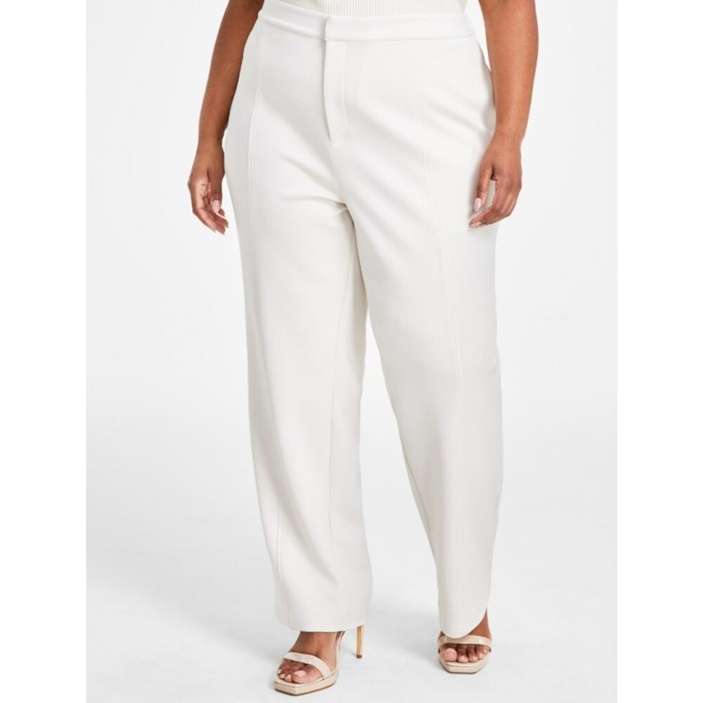 Nina Parker Women's Trendy Scuba Straight-Leg Pull-On Pants Plus Size 24W